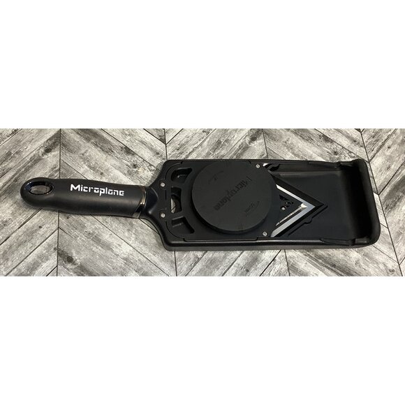 Microplane Adjustable Slicer with Julienne Blade Black Kitchen Tool for Vegetabl - Picture 7 of 10